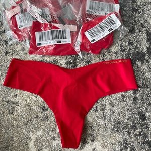New Victoria’s Secret red thong string underwear panties